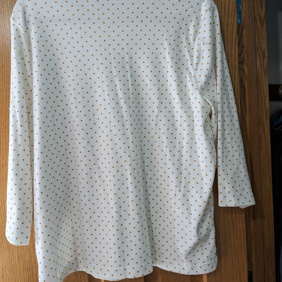 Apple seeds petite extra large 3/4 length t-shirt / polka dot - Picture 5 of 5